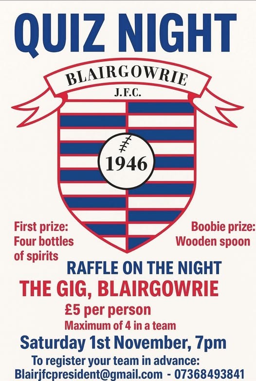 Quiz Night - Blairgowrie Junior Football Club